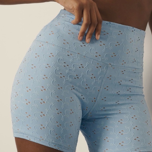 Anthropologie Pants - Anthropologie STRUT THIS Eyelet High-Rise Biker Shorts Size Medium